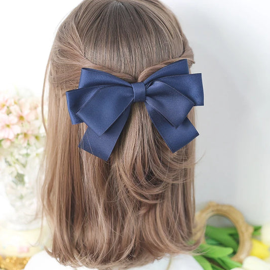 1 Hair clip for Girls Autumn winter vintage black bow back hair clip Spring clip Hair accessories for girlfriend gifts suitable