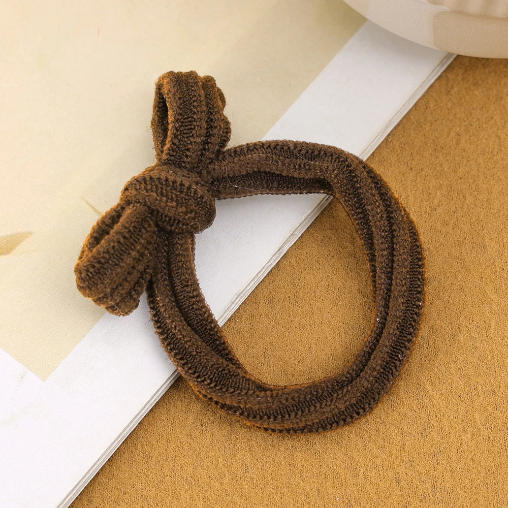 1/10pcs Women Girl Simple Elastic Hair Bands Scrunchie Ponytail Holder Rubber Hair Ties Fashion Headband Hair Accessories