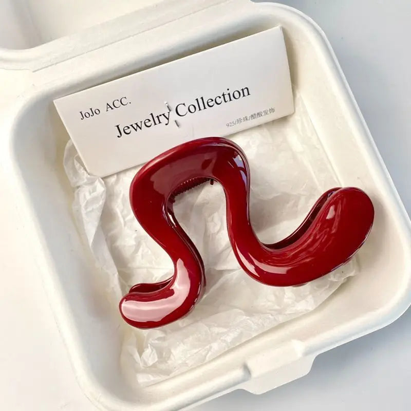 Simple Irregular Hair Catch Clip Shark Clip Women's Premium 2025 New Hairpin Back Head Hair Accessories Hairpin Elegant