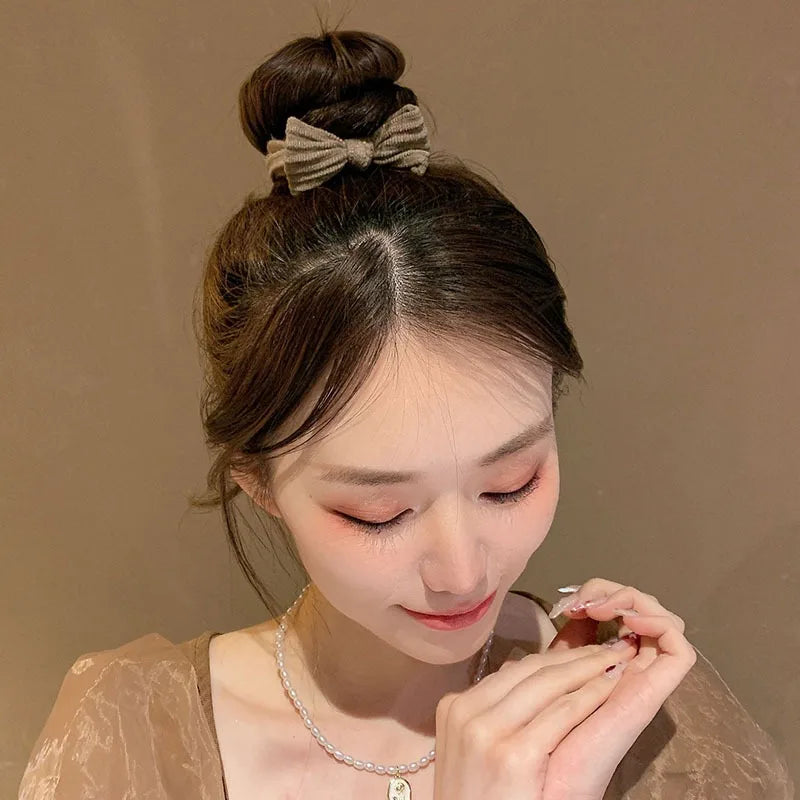 1/10pcs Women Girl Simple Elastic Hair Bands Scrunchie Ponytail Holder Rubber Hair Ties Fashion Headband Hair Accessories