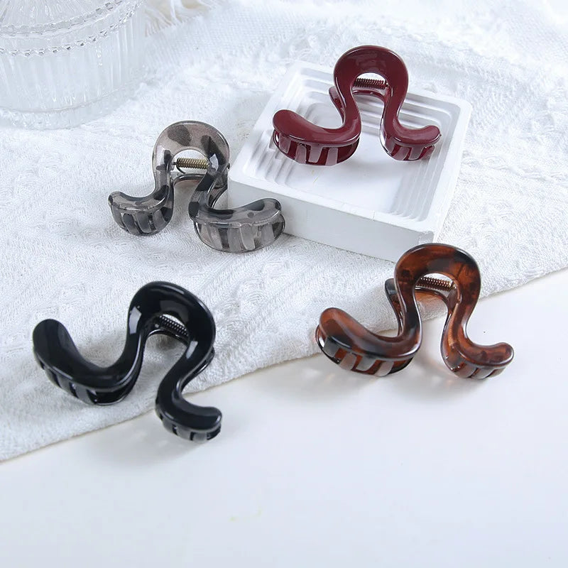 Simple Irregular Hair Catch Clip Shark Clip Women's Premium 2025 New Hairpin Back Head Hair Accessories Hairpin Elegant